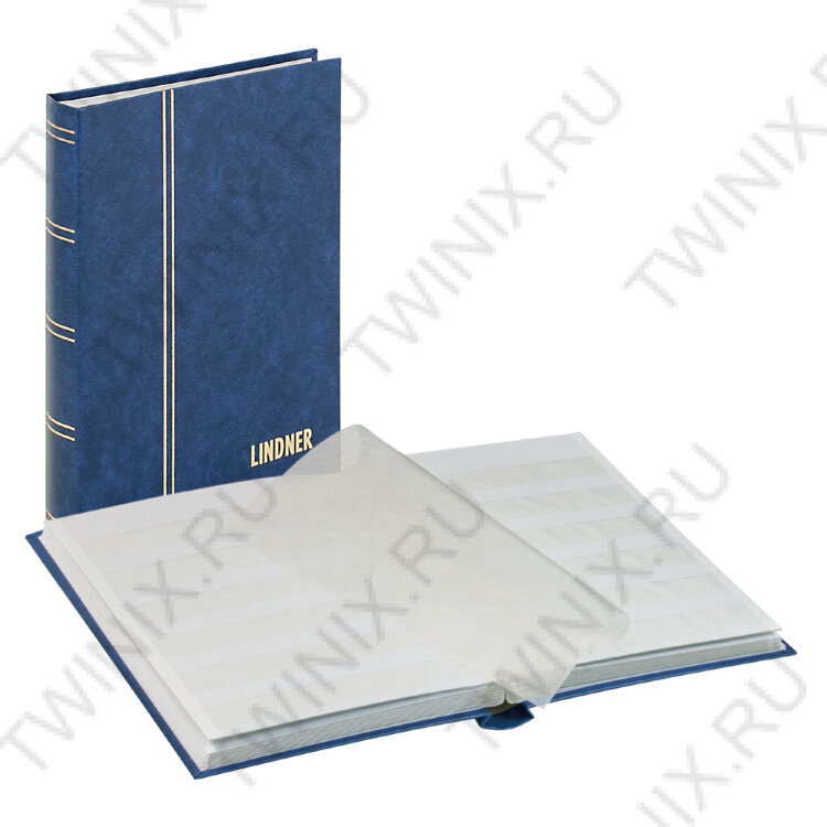 Кляссер ELEGANT, 32 белых страниц новый (1159-B)Lindner Германия (синий) новый  