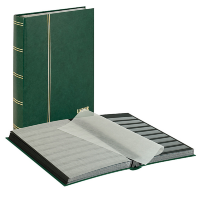 Кляссер standard с 48 чёрными страницами, 230х305х35мм, зелёного цвета, Lindner (1169-G)