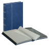 Кляссер standard с 48 чёрными страницами, 230х305х35мм, синего цвета, Lindner (1169-B) 