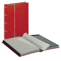 Кляссер standard с 48 чёрными страницами, 230х305х35мм, красного цвета, Lindner (1169-R)  