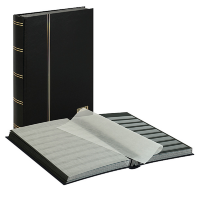 Кляссер standard с 48 чёрными страницами, 230х305х35мм, черного цвета, Lindner (1169-S)   
