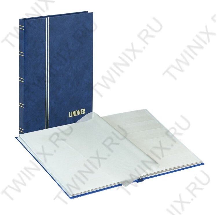 Кляссер серии STANDARD с 16 белями страницами, 165мм Х 220мм Х 15мм, (1158-B, синий) LINDNER
