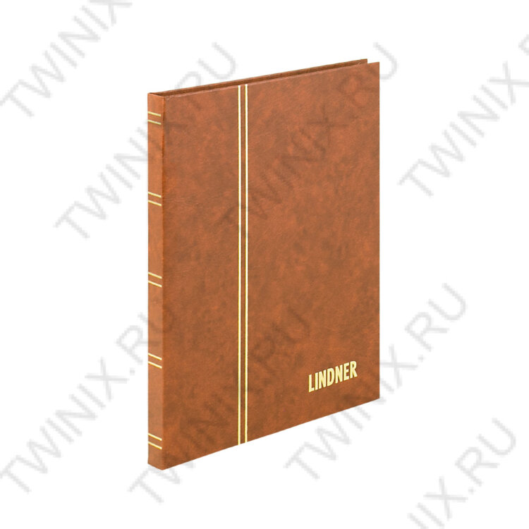 Кляссер серии STANDARD с 16 белями страницами, 165мм Х 220мм Х 15мм, (1158-H, коричневый) LINDNER 