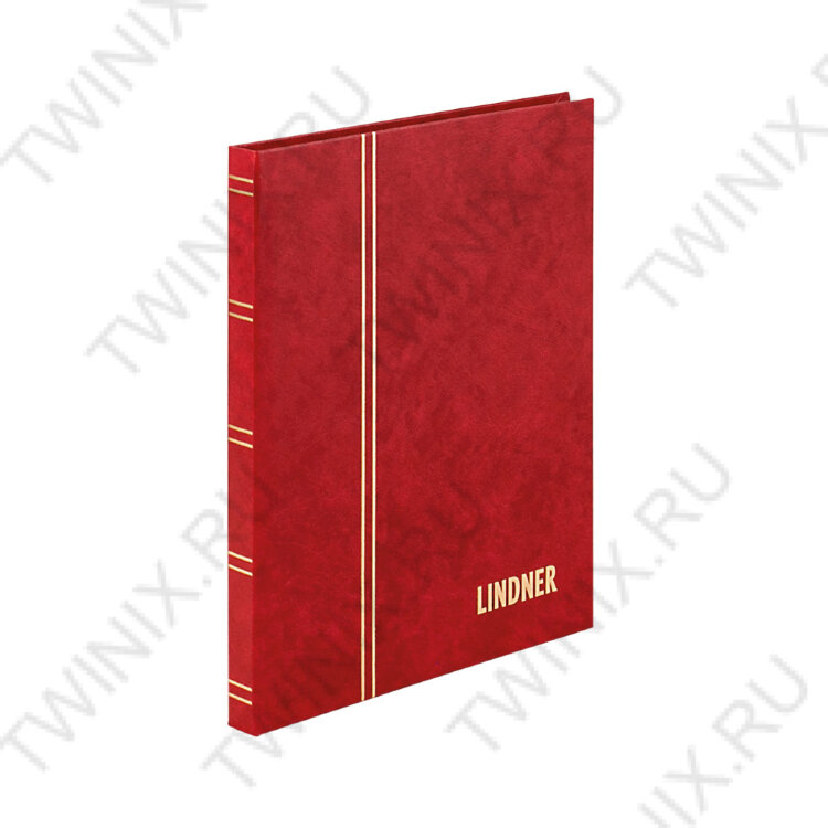 Кляссер серии STANDARD с 16 белями страницами, 165мм Х 220мм Х 15мм, (1158-R, красный) LINDNER  